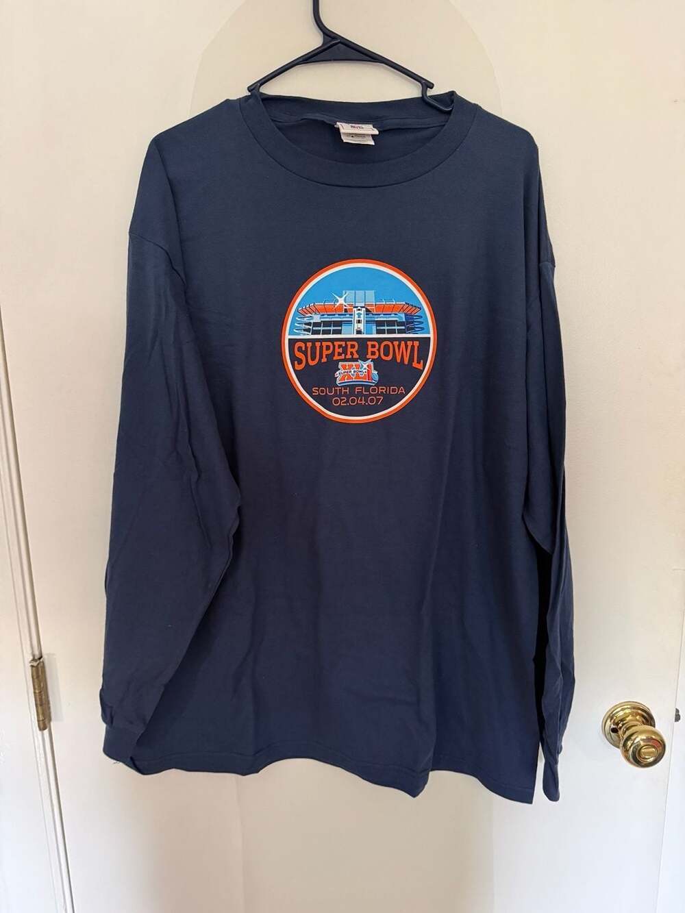 NFL Super Bowl XLI South Florida 2007 Long Sleeve T-Shirt
